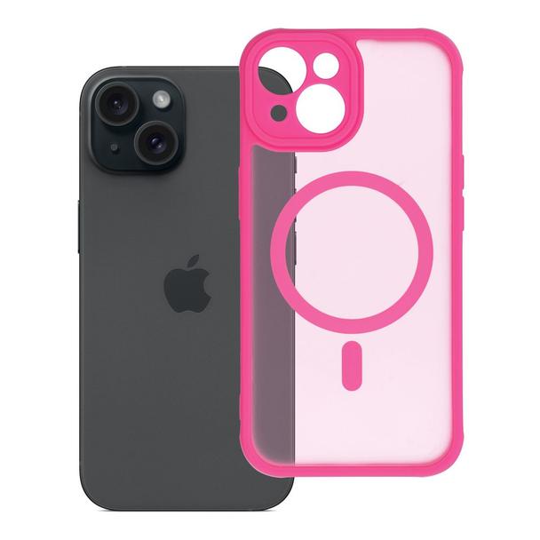 Futerał do iPhone 15 Full Matte Mag Cover zgodny z MagSafe różowy