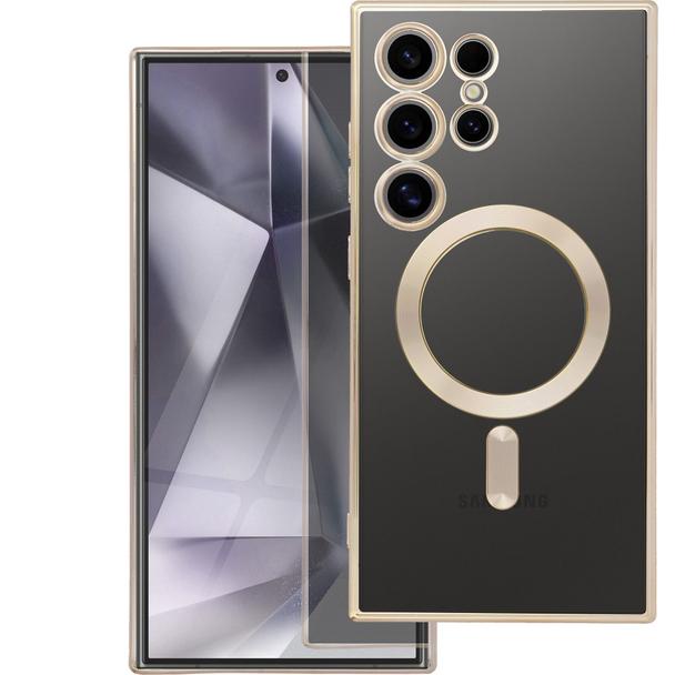 Futerał do Samsung S25 FE Electro Mag Cover zgodny z MagSafe złoty