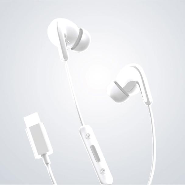 Słuchawki przewodowe douszne USB C Xiaomi M2413E1 białe