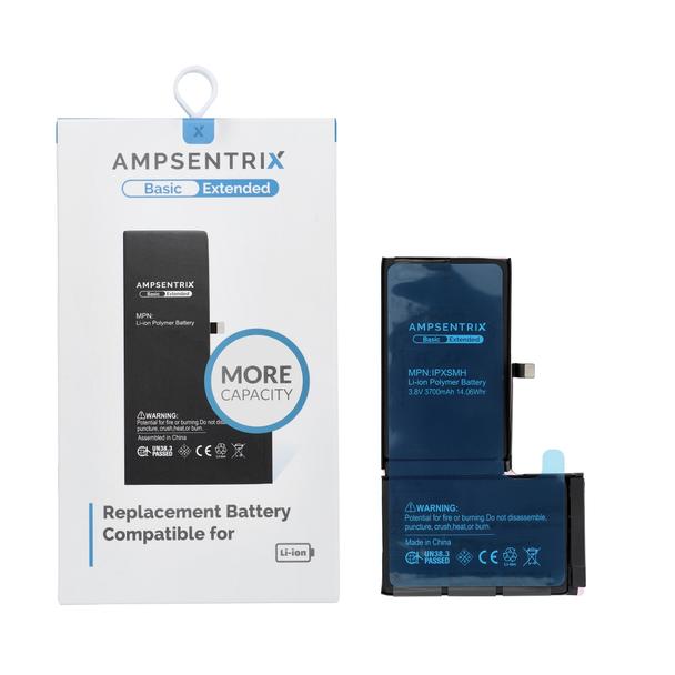 AmpSentrix Basic bateria do iPhone XS Max (zwiększona pojemność 3700 mAh)