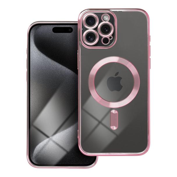 Futerał do iPhone 15 PRO MAX Electro Mag Cover zgodny z MagSafe złoty róż