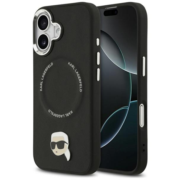 KARL LAGERFELD futerał do IPHONE 17 kompatybilny z MagSafe KLHMP17SPSMLRKLK (PU Karl Pin) czarny