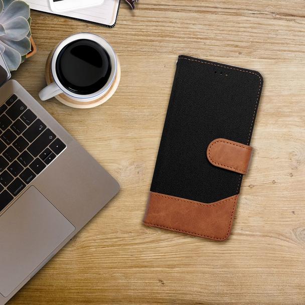 Etui z klapką na iPhone 17 AIR Jeans Book czarne