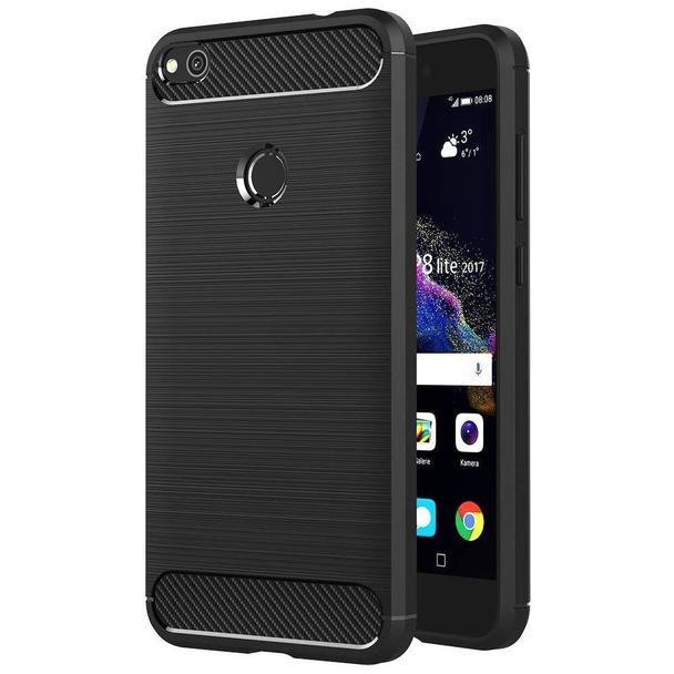 Futerał do Huawei  P8 LITE 2017 / P9 LITE 2017 Carbon czarny