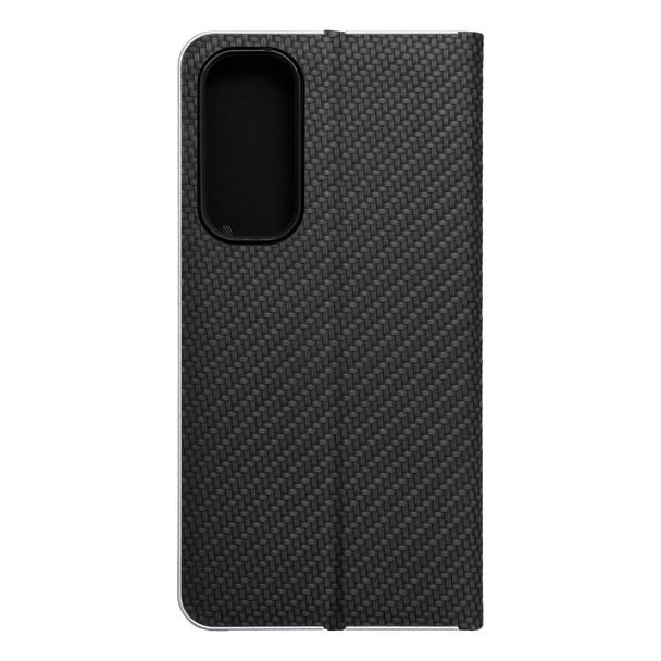 Etui z klapką na Samsung A55 5G Luna Book Carbon czarne