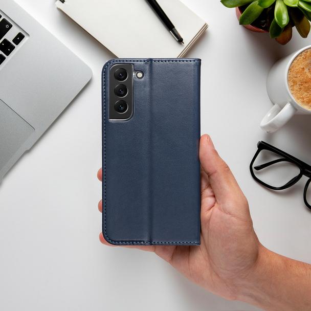 Etui z klapką na Motorola EDGE 60 Smart Magneto granatowe