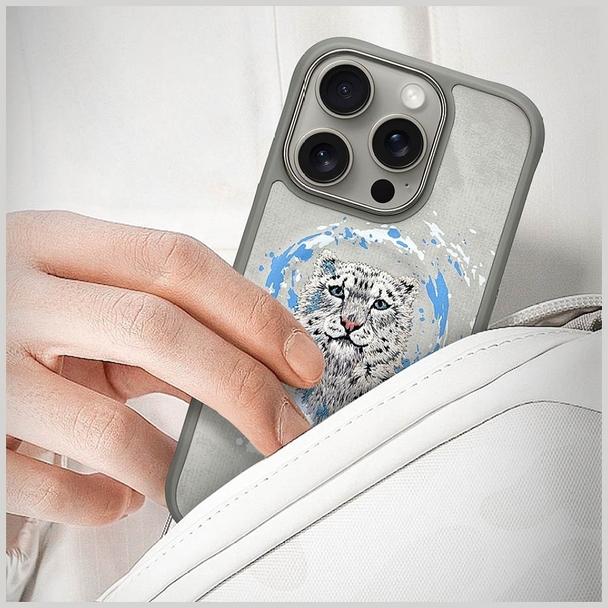 NIMMY futerał PANTERA kompatybilny z MagSafe do IPHONE 16 Pro Max jasno szary