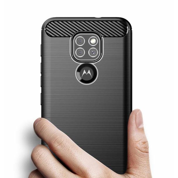 Futerał do Motorola Moto G9 PLAY / E7 PLUS Carbon czarny