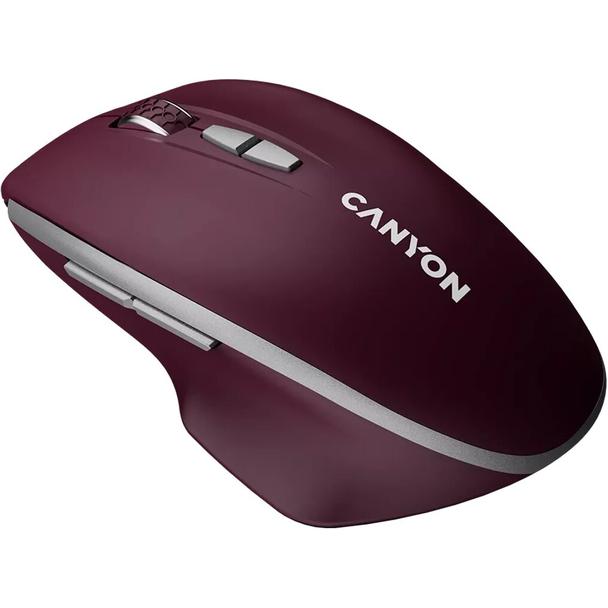 Myszka bezprzewodowa  BT 1600 dpi CANYON MW-21 czerwona