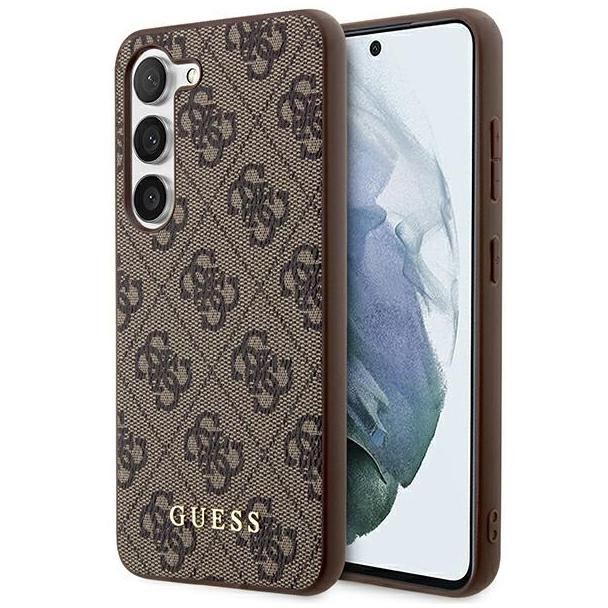 GUESS futerał do SAMSUNG S24 Plus GUHCS24MG4GFBR (Classic logo) brązowy