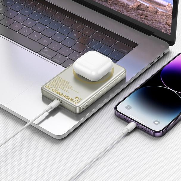 Powerbank zgodny z MagSafe Hoco 10000 mAh QC PD 2A 20W Q26A złoty