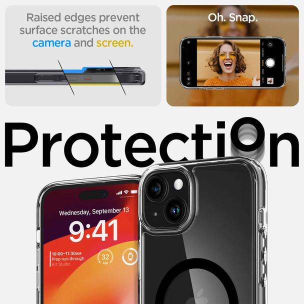 SPIGEN futerał ULTRA HYBRID MAG kompatybilny z MagSafe do IPHONE 15 black