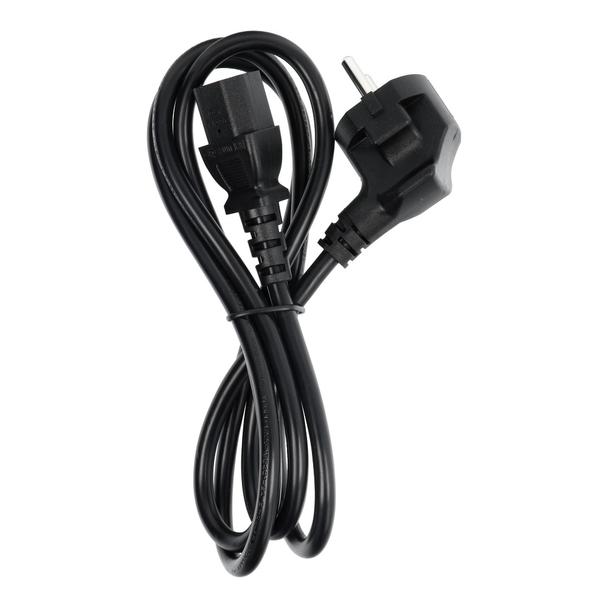 Kabel zasilający do komputera PC / drukarka / monitor 230V 16A 1,5 m czarny