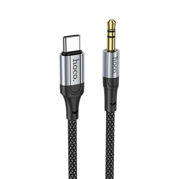 Kabel AUX USB C do Jack 3,5 mm Hoco 1 m UPA26 czarny