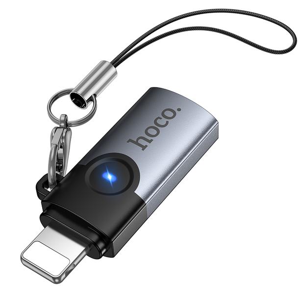 Adapter OTG Lightning do USB C Hoco 2A UA46A czarny