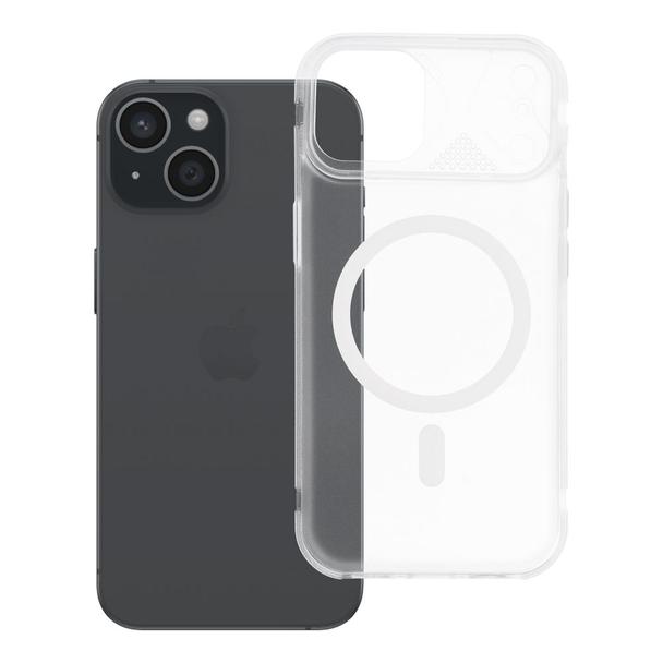 Etui na iPhone 15 Aurora zgodne z MagSafe białe