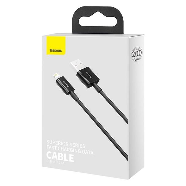 BASEUS kabel USB A do Lightning 2,4A Superior CALYS-C01 2 m czarny