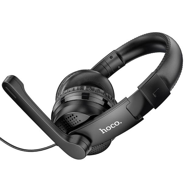 Słuchawki przewodowe nauszne Jack 3,5 mm Hoco W103 czarne