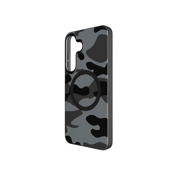 Etui na Samsung S25 PLUS Forcell F-Protect Levels Dual Layer 4D technology zgodne z MagSafe Military Drop-Test black camo