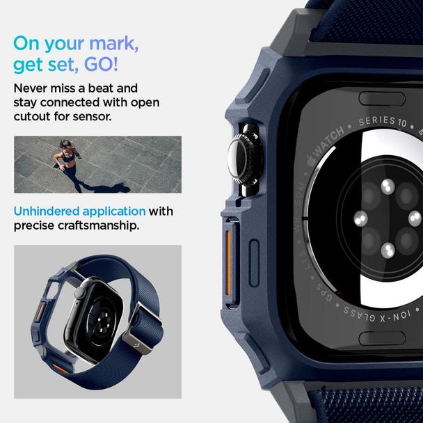 Futerał SPIGEN Lite Fit ”PRO” do Apple Watch 10 (46 MM) navy blue