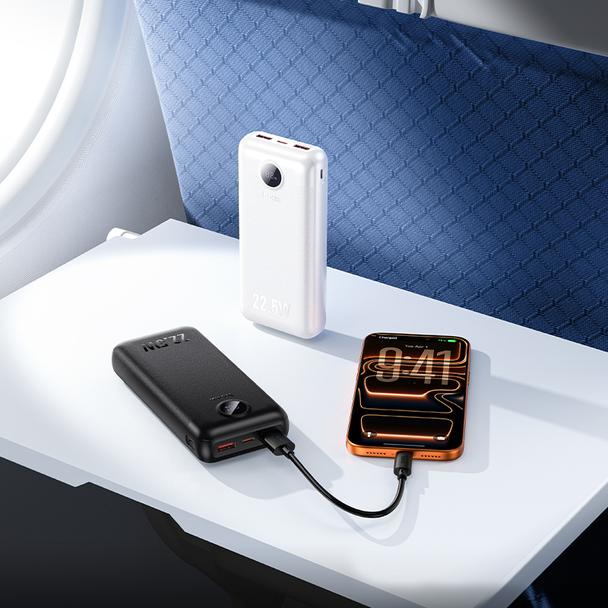 Powerbank Hoco 20000 mAh QC 22,5W+PD 20W LED J172A biały