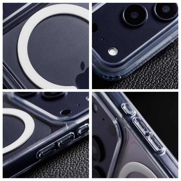 Etui na iPhone 17 Pro Max / 18 Pro Max (low camera edge) Forcell F-Protect Clear Hybrid Premium zgodne z MagSafe transparentnene 0INT