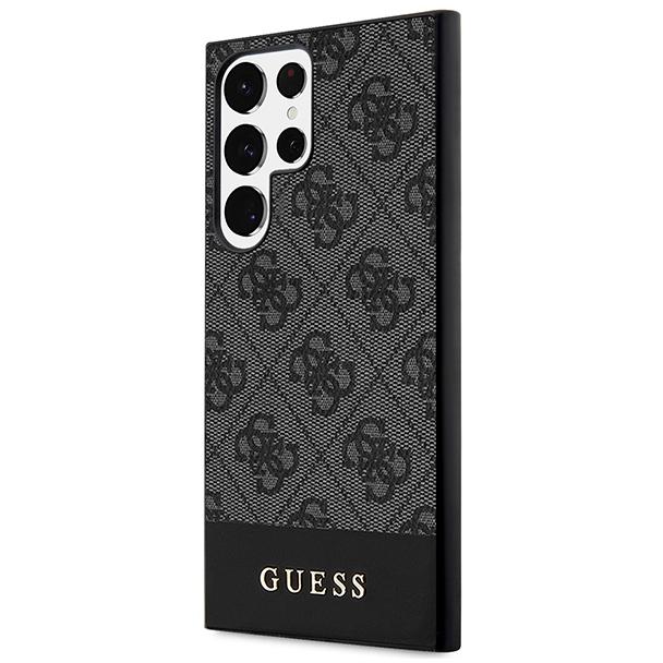 GUESS futerał do SAMSUNG S24 Ultra GUHCS24LG4GLGR (4G Bottom Stripe) czarny