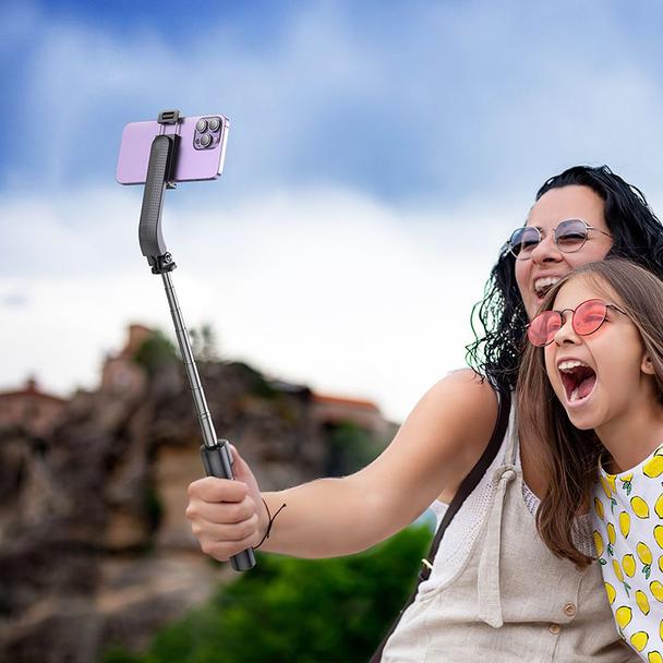 Selfie stick Hoco tripod z pilotem bezprzewodowym K20 czarny