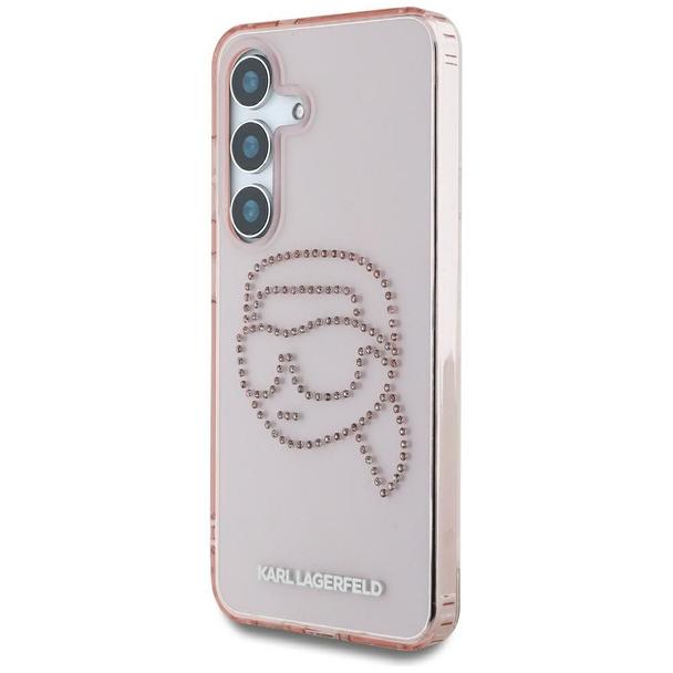 KARL LAGERFELD futerał do SAMSUNG S25 KLHCS25SHKHDCELP (IML Rhinestones K Head) różowy