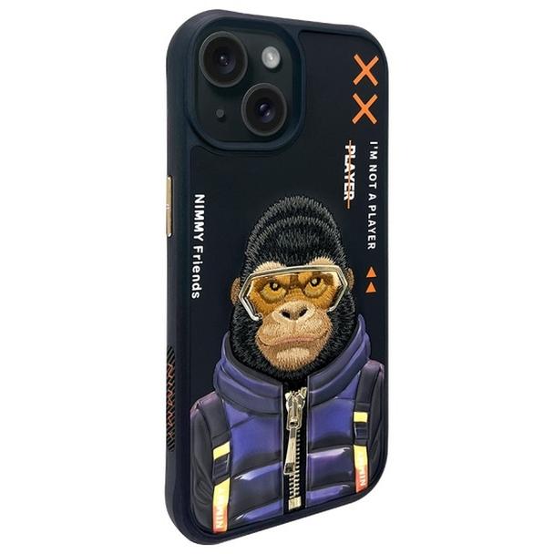 NIMMY futerał COOL&CUTE 2.0 Monkey do IPHONE 15 czarny