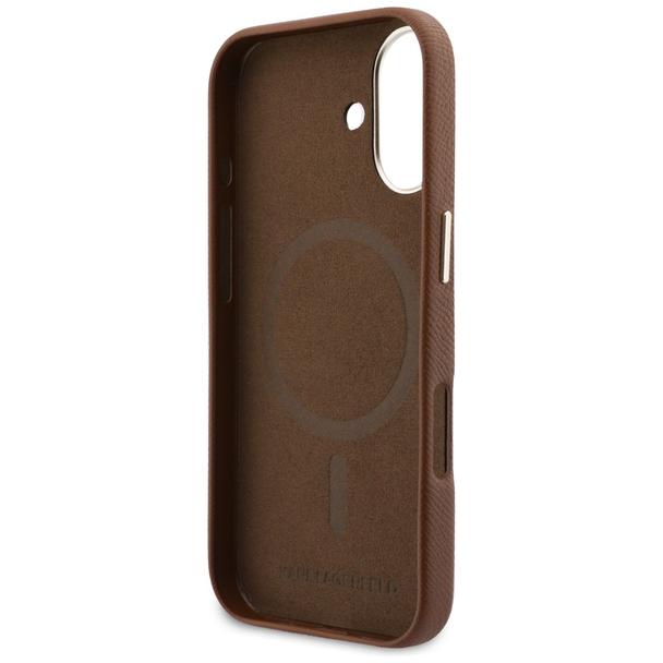 KARL LAGERFELD futerał do IPHONE 17 kompatybilny z MagSafe KLHMP17S5PGFKHGW (Karl Head Logo) brązowy