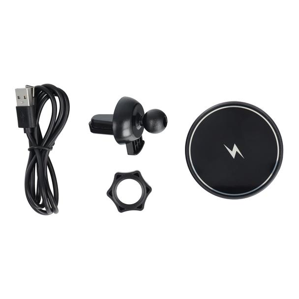 Uchwyt samochodowy magnetyczny do kratki z ładowaniem indukcyjnym kompatybilny z MagSafe 15W D7 czarny