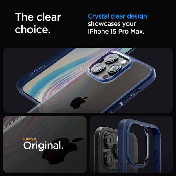 SPIGEN futerał ULTRA HYBRID do IPHONE 16 Pro Max navy blue