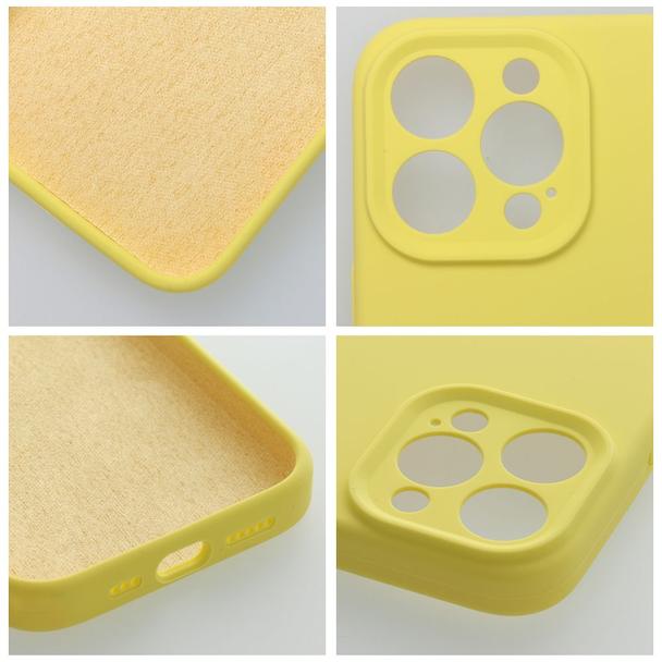 Futerał do iPhone 16 PLUS Silicone 2mm żółty