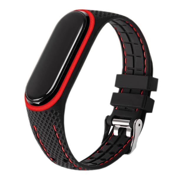 Pasek z elastomeru LIFESTYLE do XIAOMI Mi Band 5 / 6 black (04)