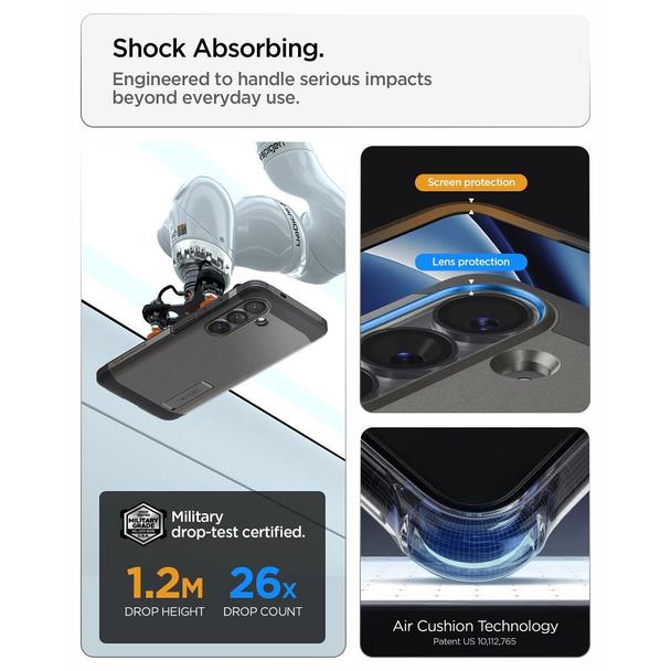 SPIGEN futerał TOUGH ARMOR kompatybilny z MagSafe do SAMSUNG S26 gunmetal