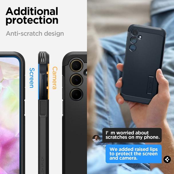 SPIGEN futerał TOUGH ARMOR do SAMSUNG A35 5G black