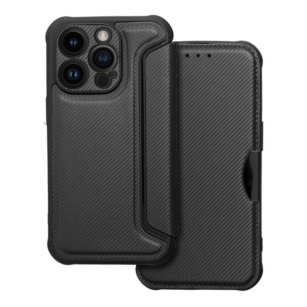 Etui z klapką na iPhone 14 PRO Razor Book czarne