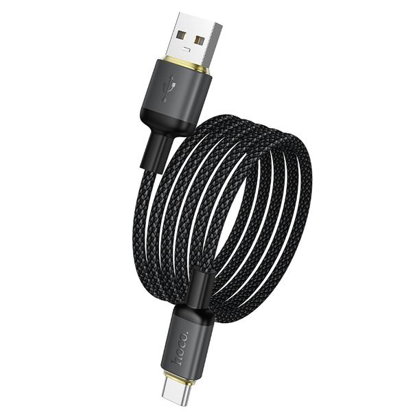 Kabel USB A do USB C Hoco 3A 1 m X128 Benefit czarny