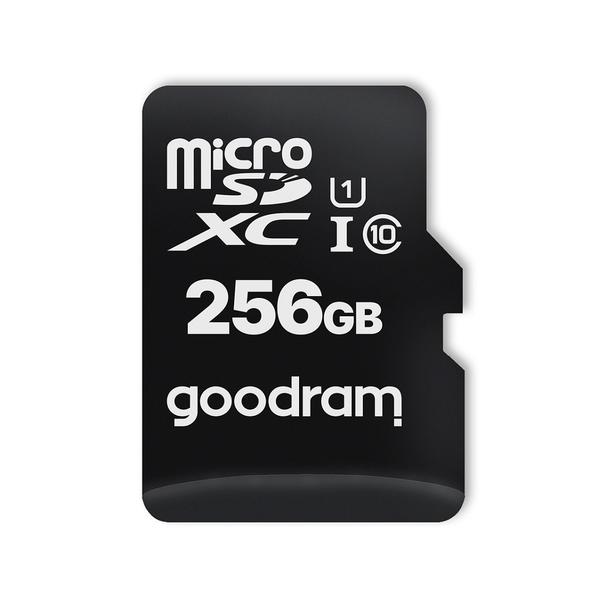 GOODRAM karta pamięci microSD 256GB 100MB/s class 10 UHS I z adapterem SD