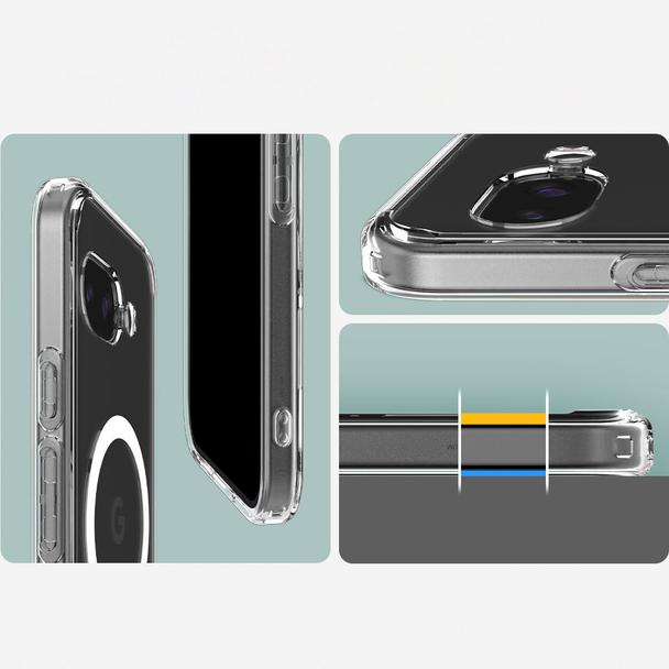 SPIGEN futerał ULTRA HYBRID MAG kompatybilny z MagSafe do GOOGLE PIXEL 9A clear/white