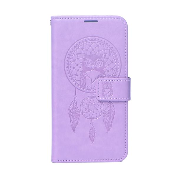 Etui z klapką na Samsung S26 Mezzo Book łapacz snów fioletowe