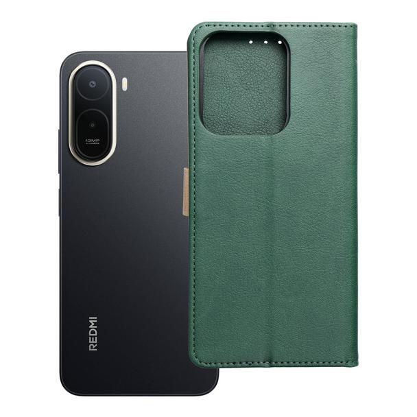 Etui z klapką na Xiaomi Redmi A7 PRO Split Book zielono-złote