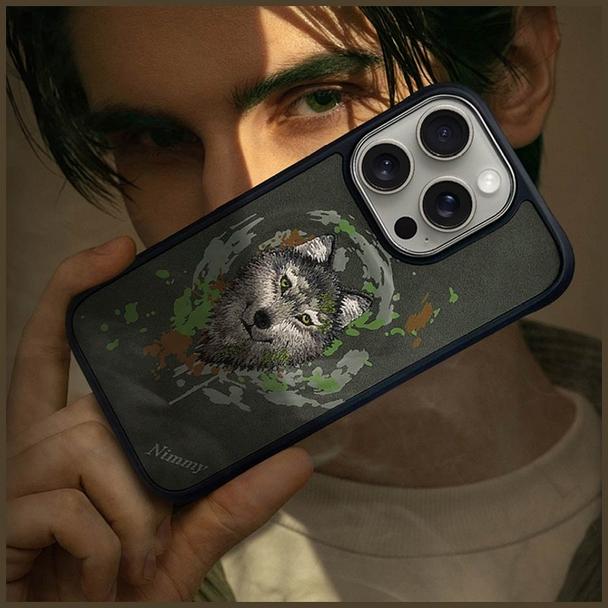 NIMMY futerał WILK kompatybilny z MagSafe do IPHONE 16 Pro Max ciemno szary