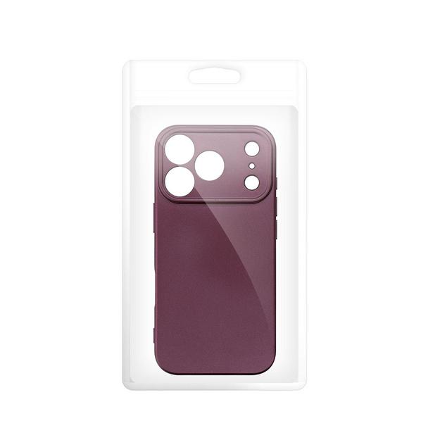 Etui na iPhone 18 Pro Max / 17 Pro Max Metallic burgundowy