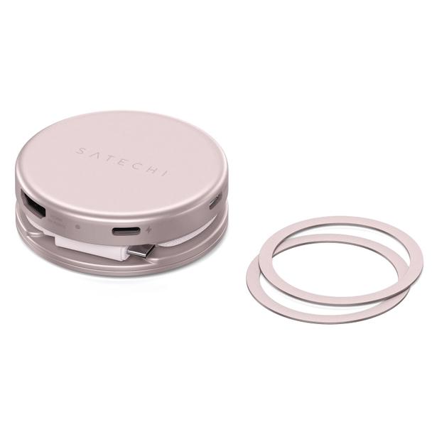 Adapter HUB 5w1 USB C Satechi OntheGo STPOTG5P blush