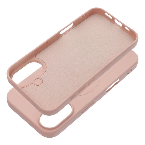 Futerał do iPhone 16 Silicone Mag Cover zgodny z MagSafe (big hole) różowy