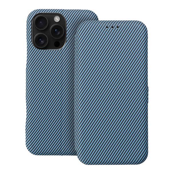 Etui z klapką na iPhone 16 PRO MAX Folio Side Magnet niebieskie