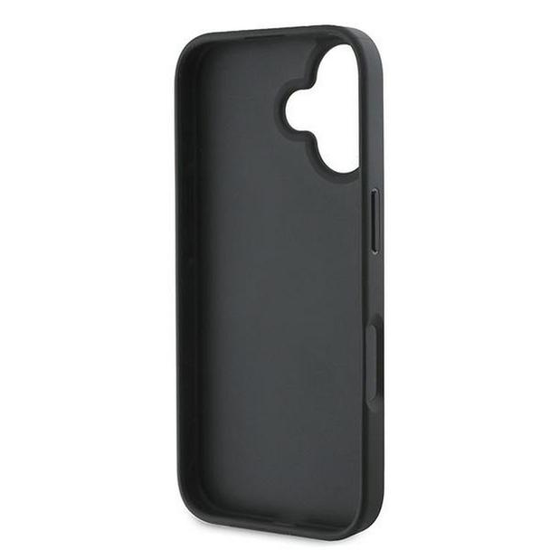 GUESS futerał do IPHONE 16 Plus GUHCP16MG4GLGR (PC/TPU 4G PU Bottom Stripe) szary