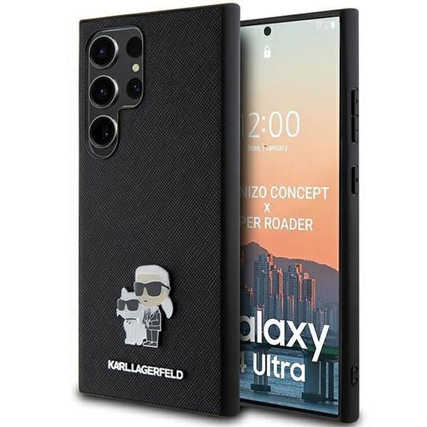 KARL LAGERFELD futerał do SAMSUNG S24 Ultra KLHCS24LPSAKCMPK (SAFFIANO KC PIN) czarny